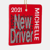 Nieuwe driver extraordinaire CUSTOM Keramisch Ornament (Rechts)