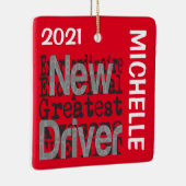 Nieuwe driver extraordinaire CUSTOM Keramisch Ornament (Rechts)