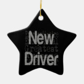 Nieuwe driver extraordinaire keramisch ornament (Voorkant)