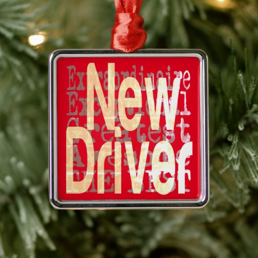 Nieuwe driver extraordinaire metalen ornament (Boom)