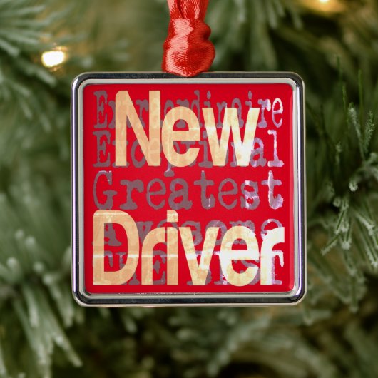 Nieuwe driver extraordinaire metalen ornament (Boom)