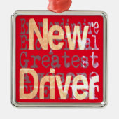 Nieuwe driver extraordinaire metalen ornament (Voorkant)