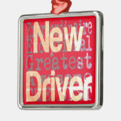 Nieuwe driver extraordinaire metalen ornament (Links)