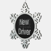Nieuwe driver extraordinaire tin sneeuwvlok ornament (Rechts)