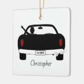 Nieuwe driver Guy op maat Keramisch Ornament (Links)