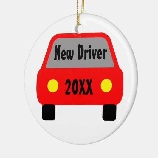 Nieuwe driver keramisch ornament (Links)