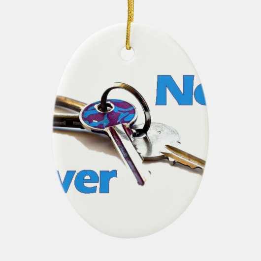 Nieuwe driver keramisch ornament (Voorkant)