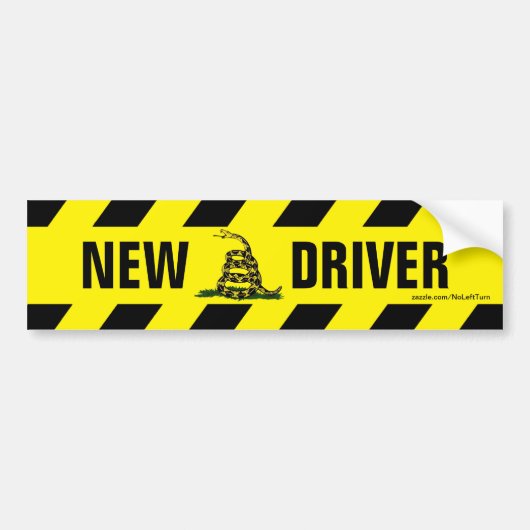 Nieuwe driver niet op mij tikt bumpersticker (Voorkant)