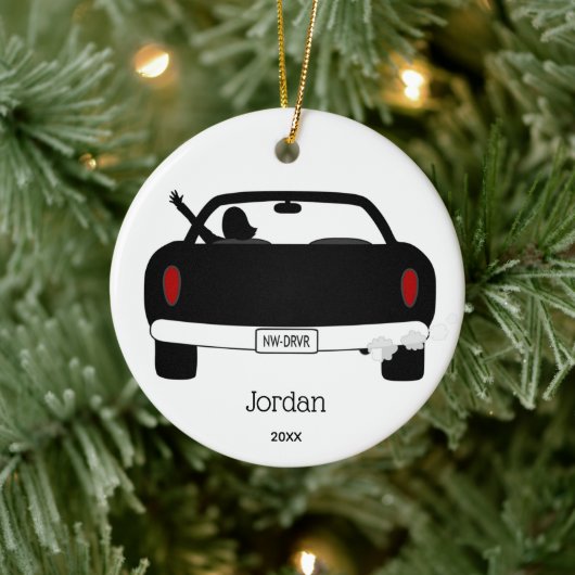 Nieuwe driver op maat keramisch ornament (Boom)