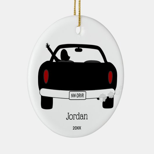 Nieuwe driver op maat keramisch ornament (Rechts)