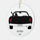 Nieuwe driver op maat keramisch ornament (Links)