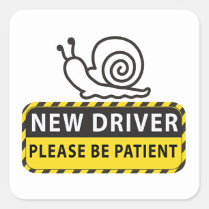 Nieuwe Driver sticker - Grappige Student Driver Bu