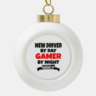 Nieuwe driver voor dag tegen nacht keramische bal ornament