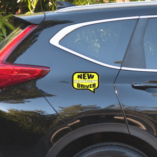 Nieuwe driver wees geduldig sticker