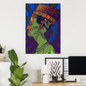 Nieuwe druk op Nefertiti Poster (Thuiskantoor)