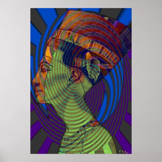 Nieuwe druk op Nefertiti Poster (Voorkant)