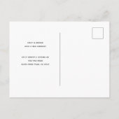 Nieuwe eenvoudige thuiskoel Moderne minimalistisch Aankondigingskaart (Achterkant)