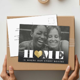 Nieuwe eenvoudige thuiskoel Moderne minimalistisch Aankondigingskaart