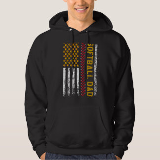 Nieuwe eerste keer dat papa Softball Papa American Hoodie