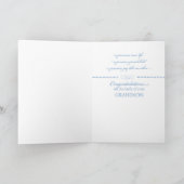 Nieuwe eerste keer grootouders, kleinzoon, Blue Co Kaart (Binnen)