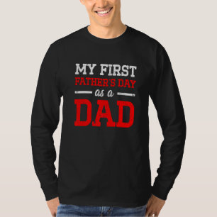 Nieuwe eerste keer papa om dag papa 2 t-shirt