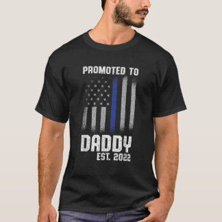 Nieuwe eerste keer papa politie politie politie po t-shirt