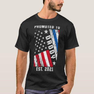 Nieuwe Eerste Keer Papa Politie Rechtshandhaving P T-shirt