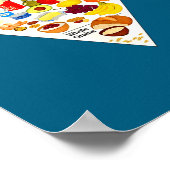 Nieuwe Eet Echt Voedsel Voedselpiramide Poster (Hoek)