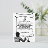 Nieuwe Efhesians Bijbelprijsvragen 4:22-24 Briefkaart (Staand voorkant)