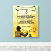 Nieuwe Efhesians Bijbelprijsvragen 4:22-24 Canvas Afdruk (Insitu (Houten vloer))