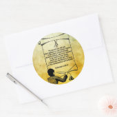 Nieuwe Efhesians Bijbelprijsvragen 4:22-24 Ronde Sticker (Envelop)