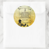 Nieuwe Efhesians Bijbelprijsvragen 4:22-24 Ronde Sticker (Tas)