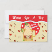 Nieuwe Eggnog Christmas Kaarten Notitiekaartje (Voorkant)