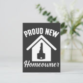 Nieuwe eigenaar van het huishouden briefkaart (Staand voorkant)