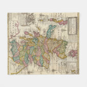 Nieuwe en correcte kaart van Schotland en de eilan Fleece Deken (Voorkant (Horizontaal))