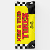 Nieuwe en gebruikte banden aangepaste banner (Verticaal)