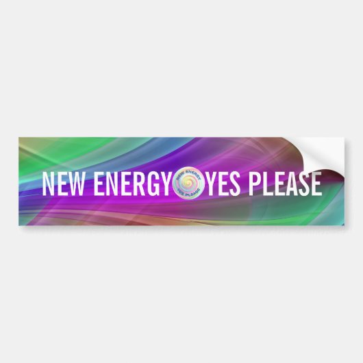 NIEUWE ENERGIE - JA GEFUST BUMPERSTICKER (Voorkant)