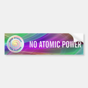 NIEUWE ENERGIE - JA GELIEVE / GEEN ATOMISCHE STROO BUMPERSTICKER