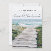 Nieuwe Engelse Beach Elopende Trouw Aankondiging (Voorkant)