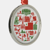 Nieuwe Engelstalige pictogrammen Metalen Ornament (Rechts)