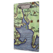 NIEUWE ENGLAND KAART 1677 KLEMBORD (Links)