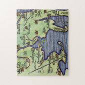 NIEUWE ENGLAND KAART 1677 LEGPUZZEL (Verticaal)