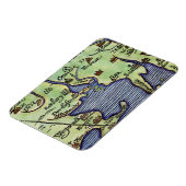 NIEUWE ENGLAND KAART 1677 MAGNEET (Linkerzijde)