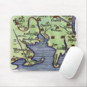 NIEUWE ENGLAND KAART 1677 MUISMAT (Met muis)