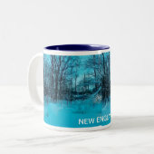 NIEUWE ENGLAND WINTER TWEEKLEURIGE KOFFIEMOK (Voorkant links)