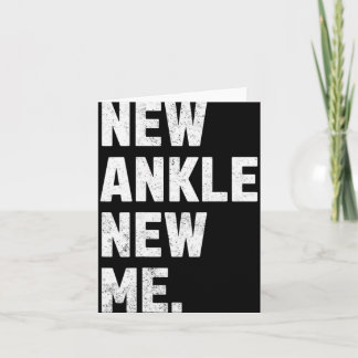 Nieuwe enkel, nieuwe ik! Grappige enkelvervangende Kaart