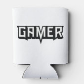 Nieuwe Era_Gamer Logo-BW op Transparant Blikjeskoeler (Achterkant)
