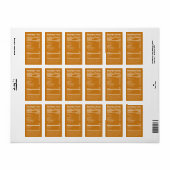 Nieuwe etiketten met één ingrediënt voor suikervoe (Full Sheet)