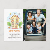 Nieuwe Familie Huis Bewegende Aankondiging Briefka (Voorkant)