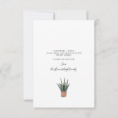 Nieuwe Familie Huis Waterverf Verhuizen Aankondiging (Achterkant)